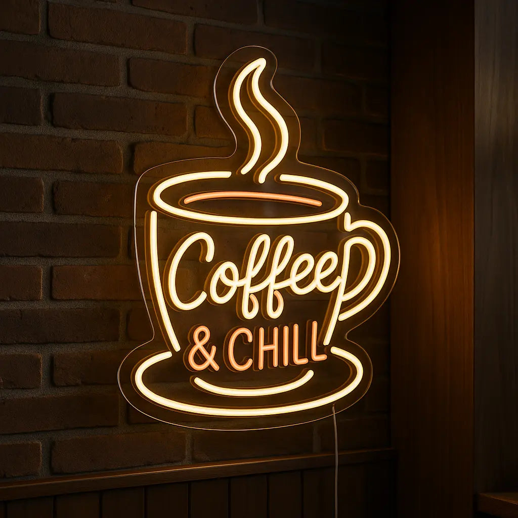 Coffee & Chill – Neon Sign GoCustomNeon