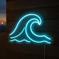 Ocean Wave Outline – Beach Party Neon GoCustomNeon